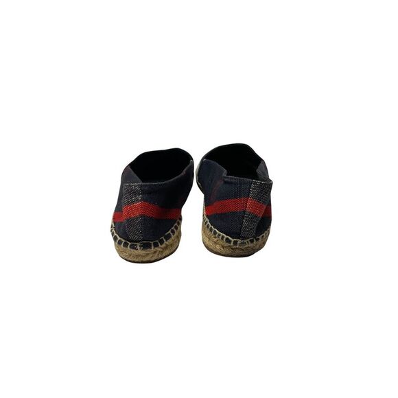Burberry Checked Espadrilles in Navy Blue Canvas - Picture 4 of 8